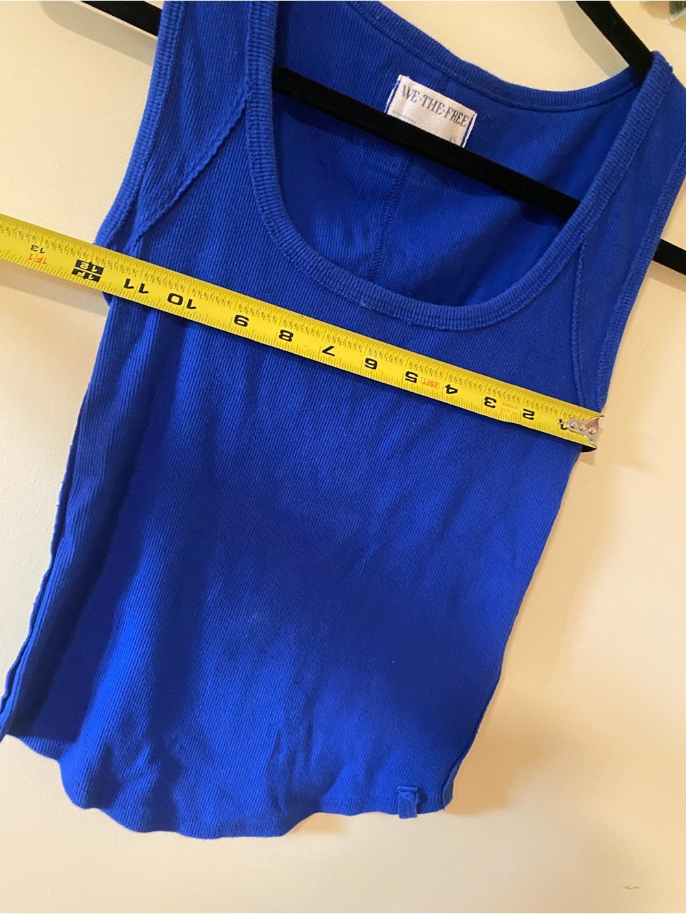 We the Free Blue Ribbed Tank - Picture 3 of 5